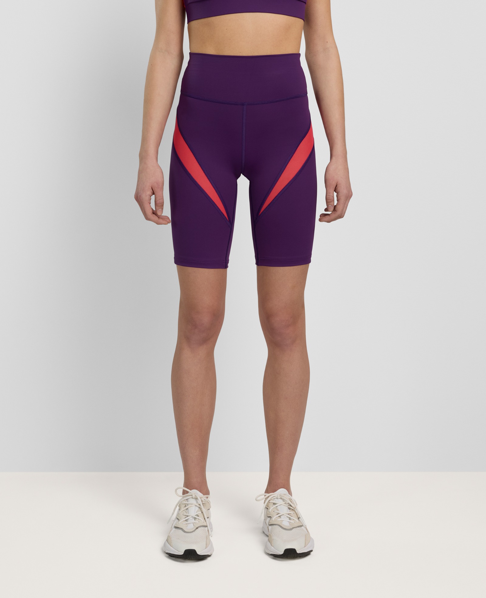 Daring Mesh Biker Shorts Violet