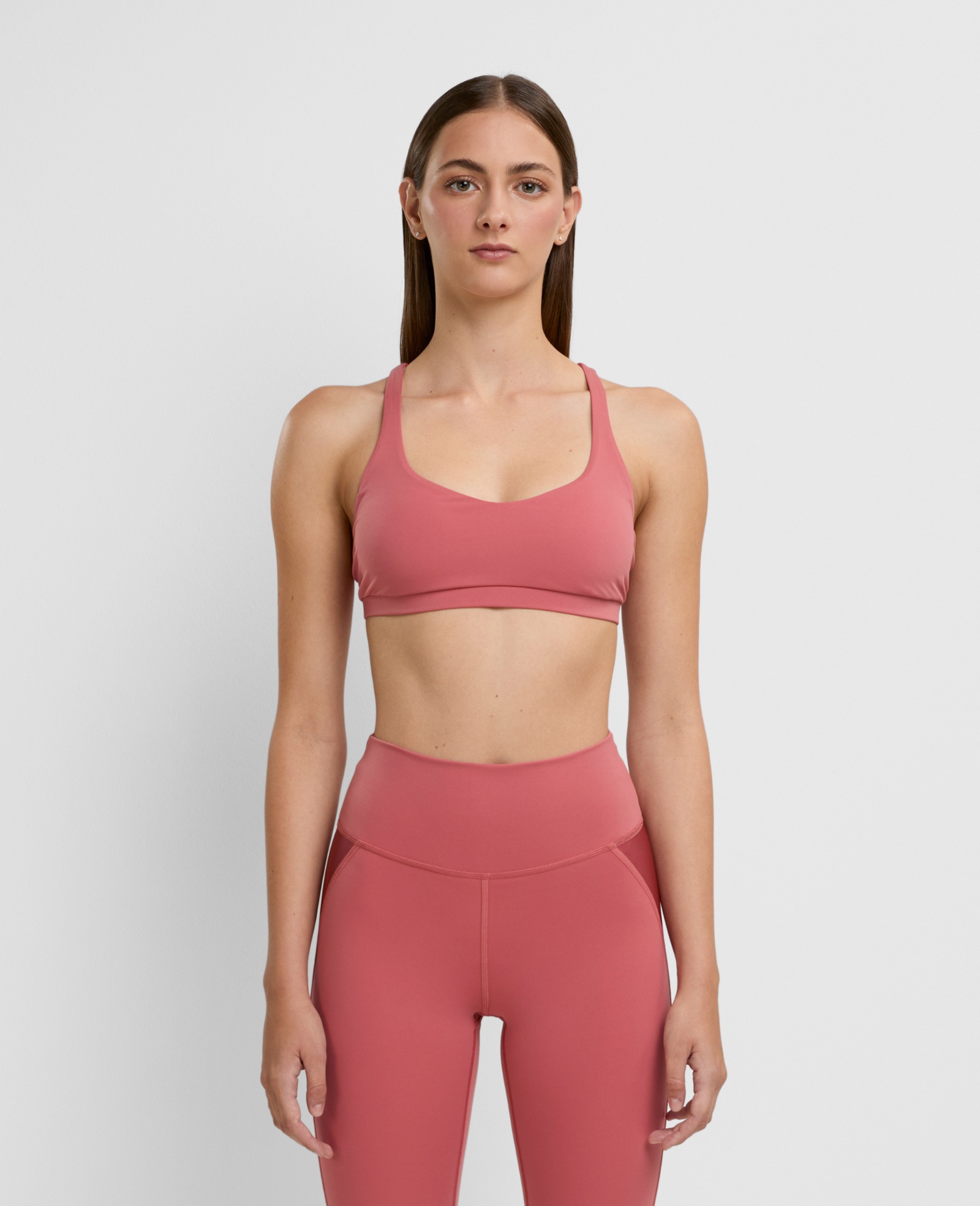 Criss-cross Bra Faded Rose