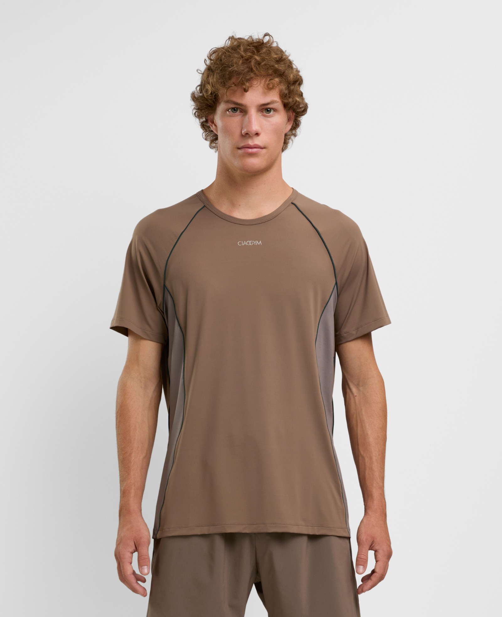 Piping T-Shirt Marrone chiaro