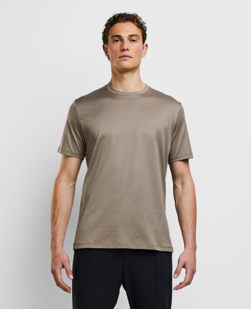 Essential Interlock T-Shirt Light Brown