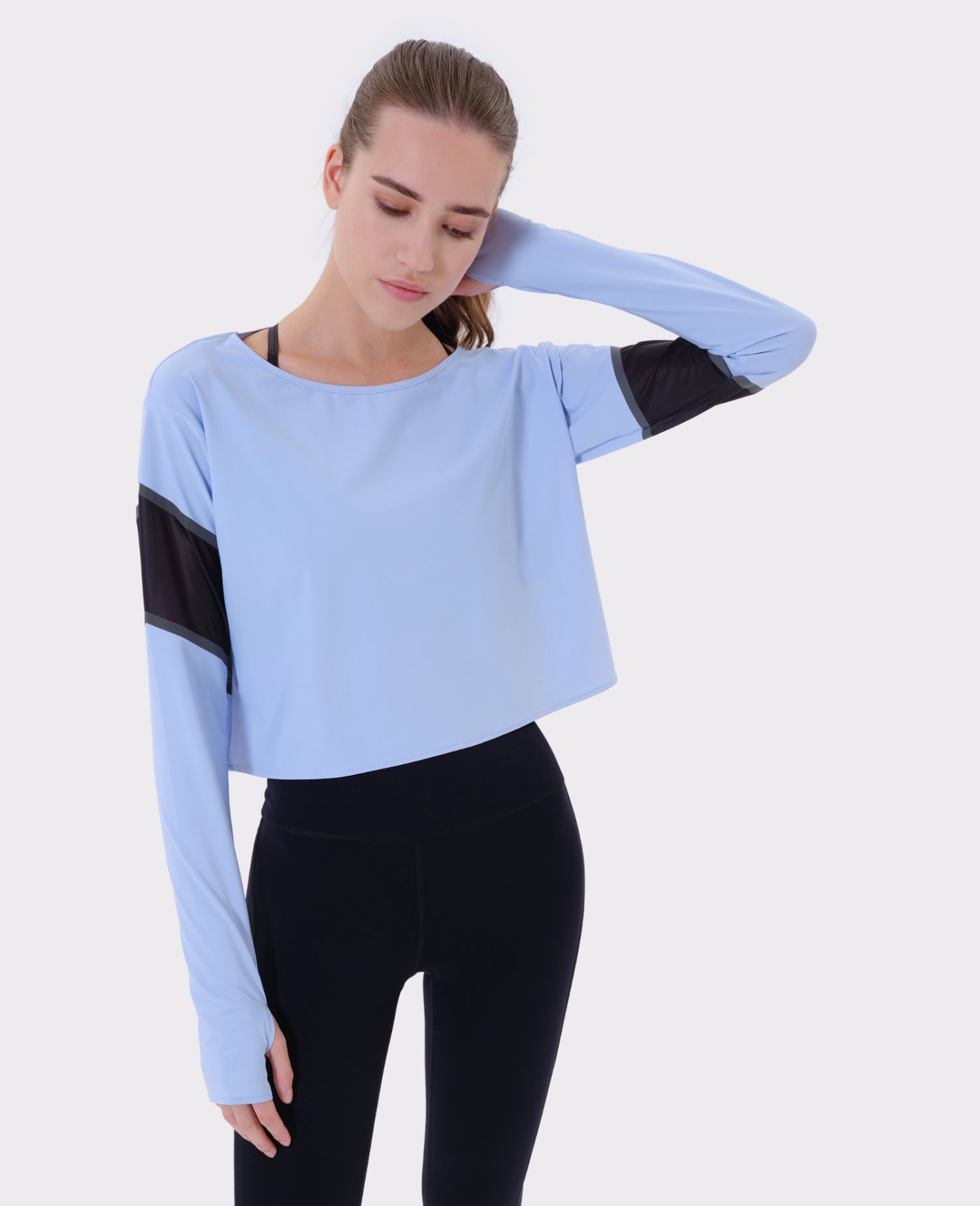 Daring Longsleeved T-shirt Azzurro