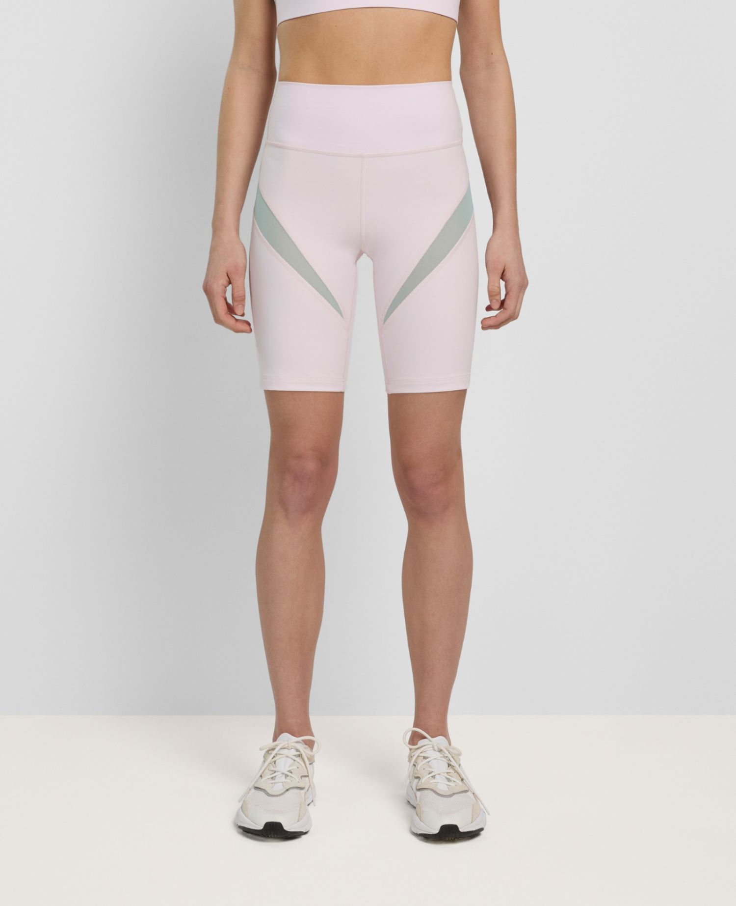 Daring Mesh Biker Shorts Light Pink