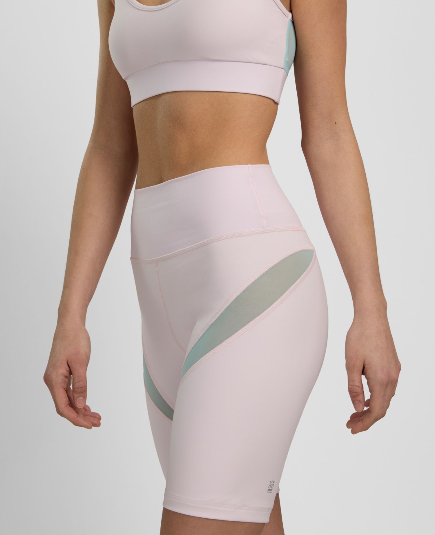main product photo Daring Mesh Biker Shorts Light Pink