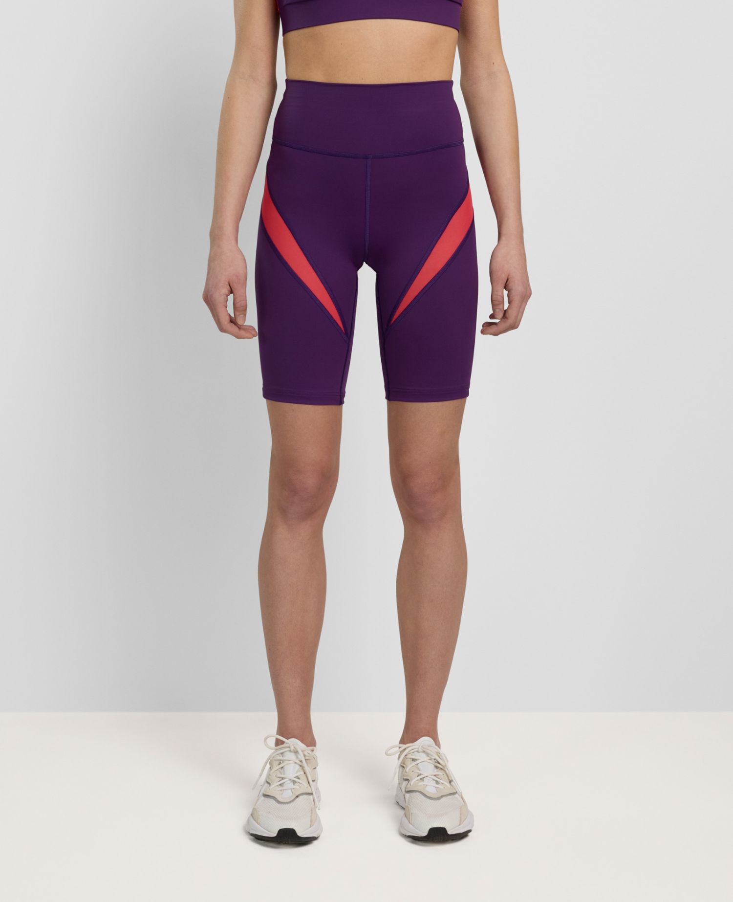 Daring Mesh Biker Shorts Violet