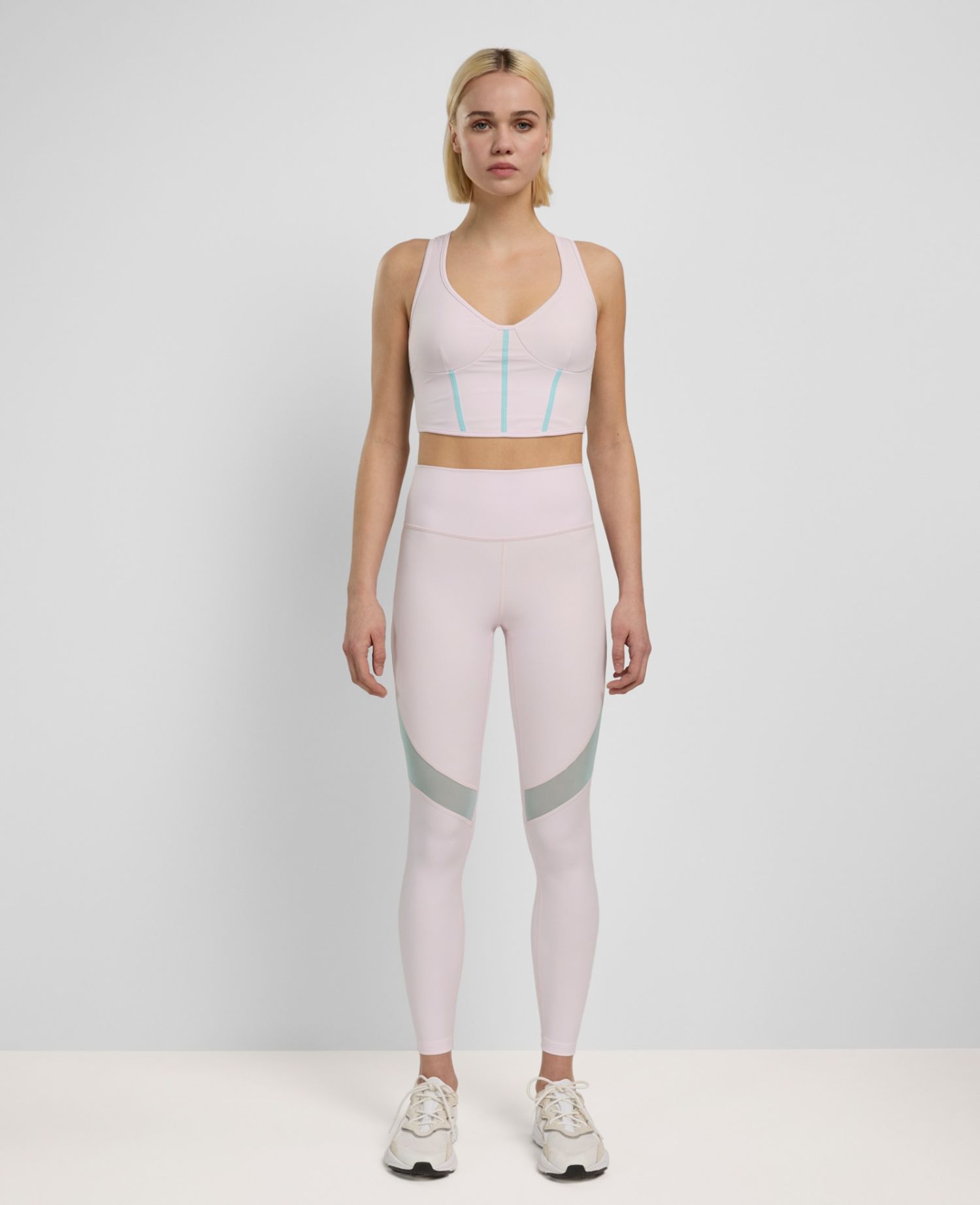 main product photo Daring Mesh Leggings Rosa chiaro
