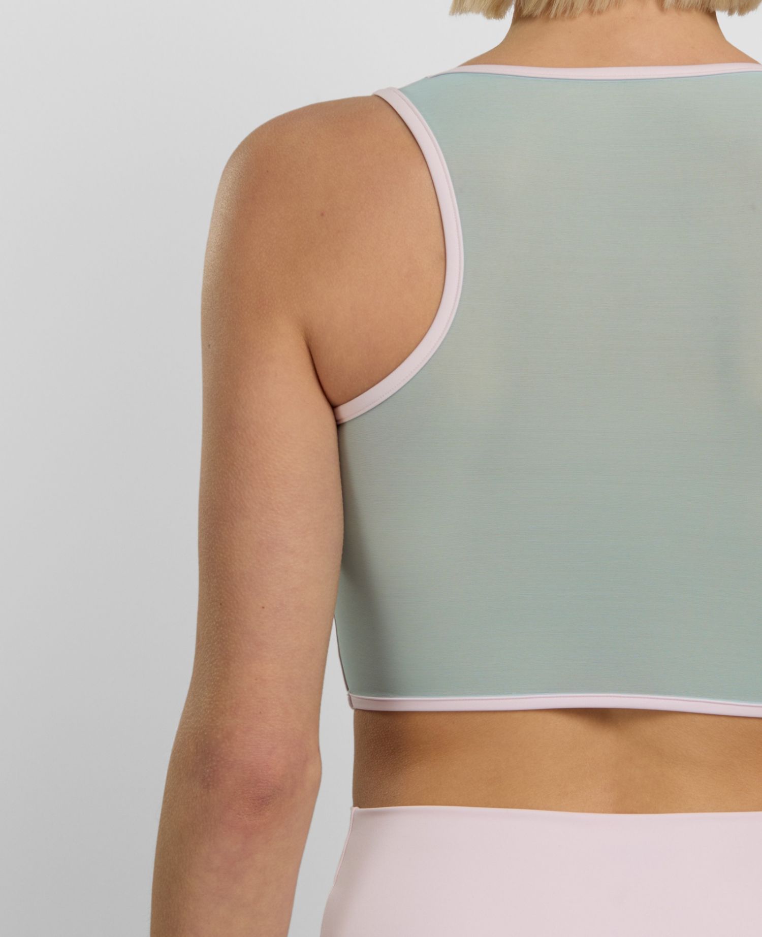 main product photo Daring Mesh Corset Top Rosa Chiaro