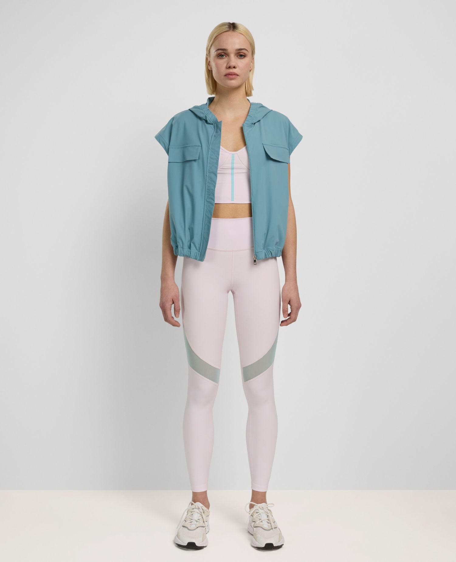 main product photo Daring Lightweight Hooded Gilet Azzurro Petrolio