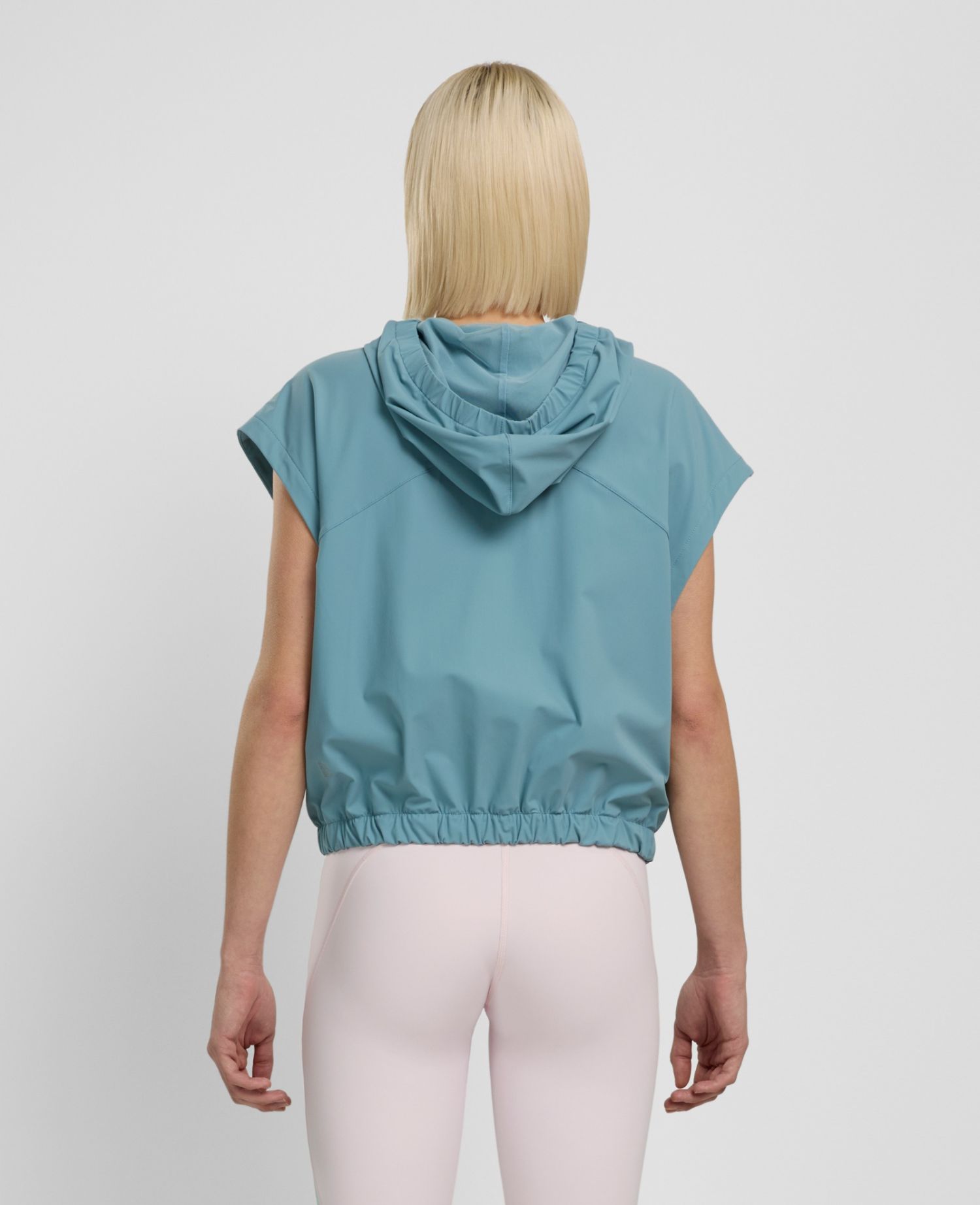 main product photo Daring Lightweight Hooded Gilet Azzurro Petrolio