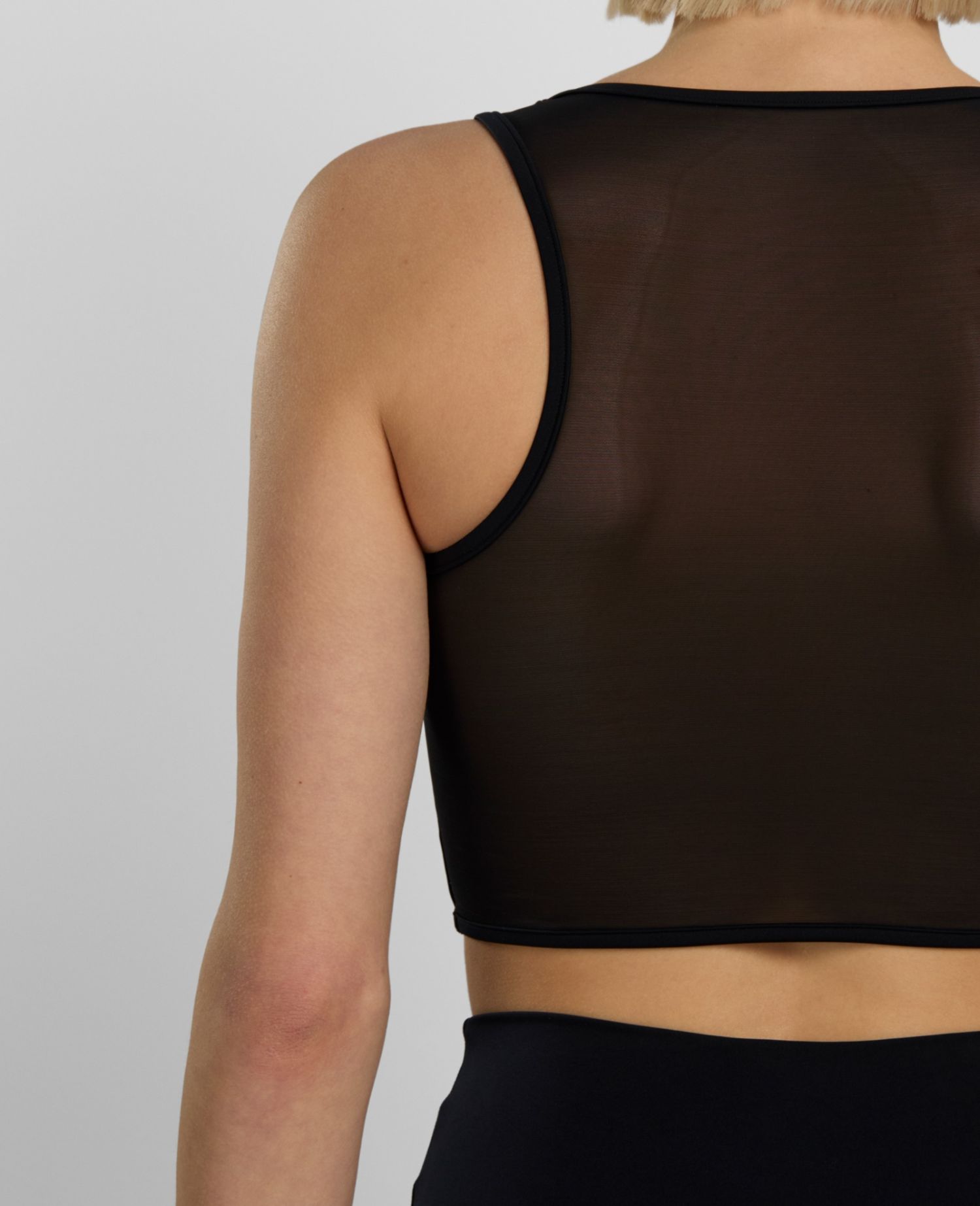 main product photo Daring Mesh Corset Top Black