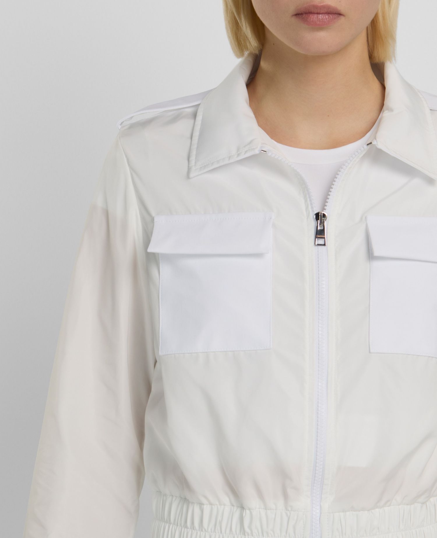 main product photo Club Cropped Jacket White