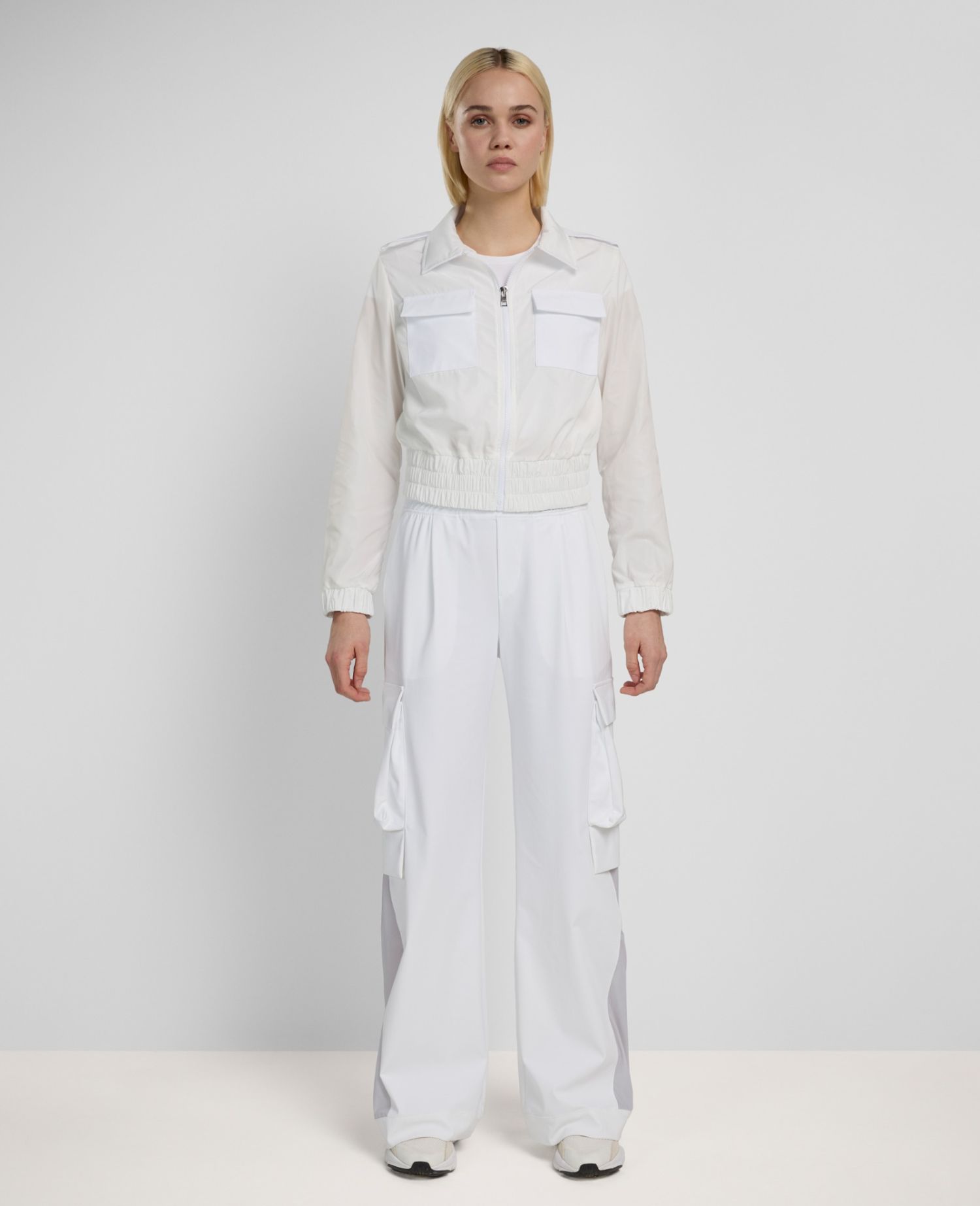 main product photo Club Cropped Jacket White