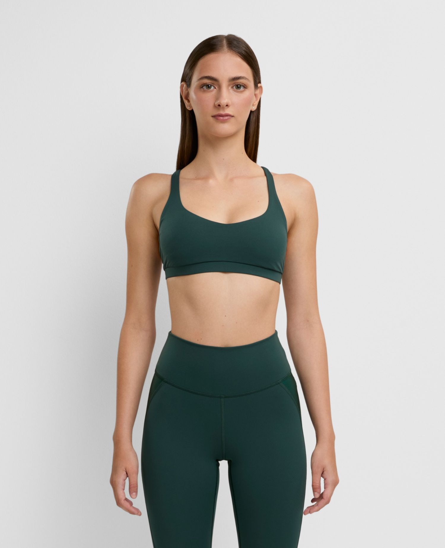 Criss-cross Bra Green