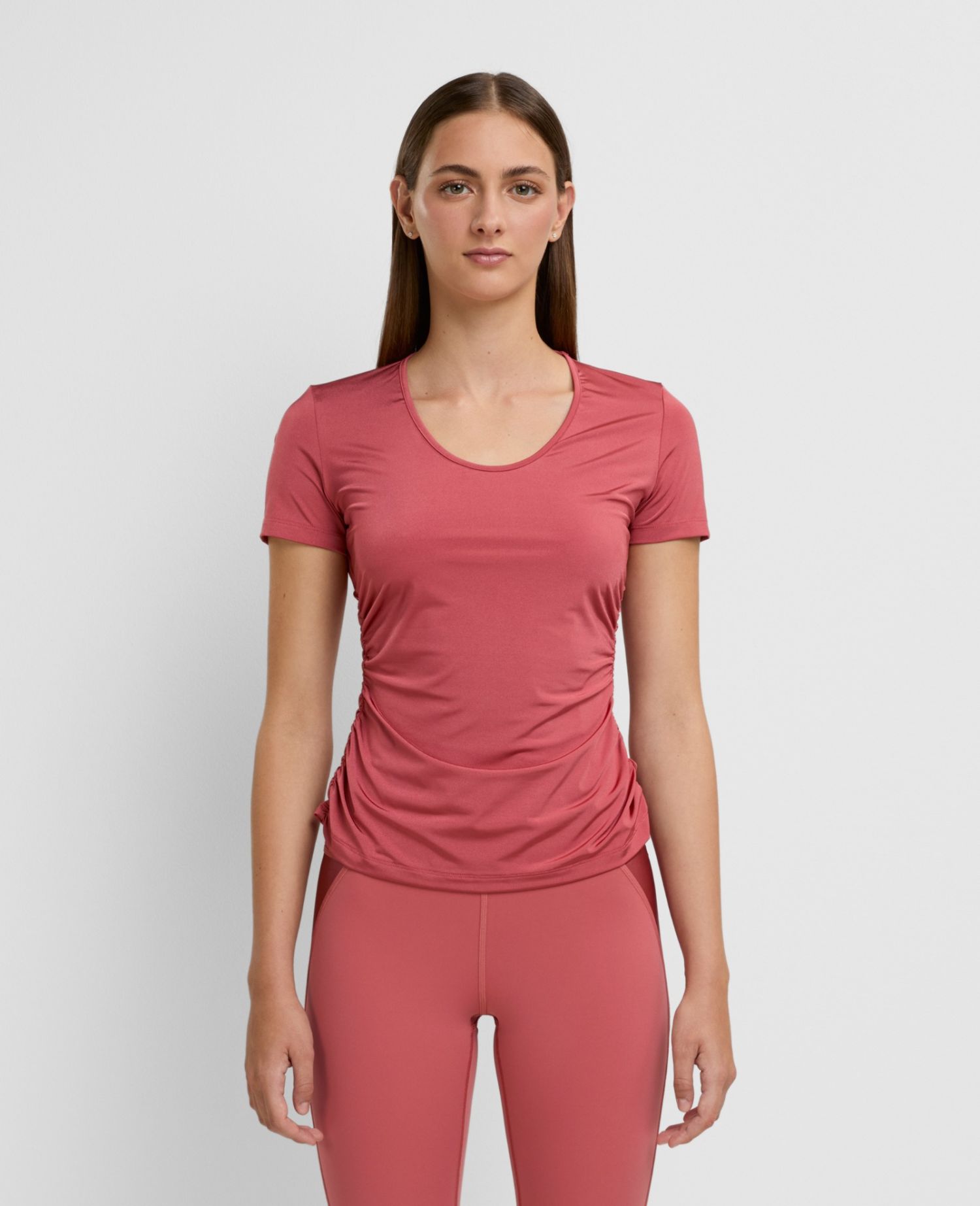Draped T-Shirt Faded Rose