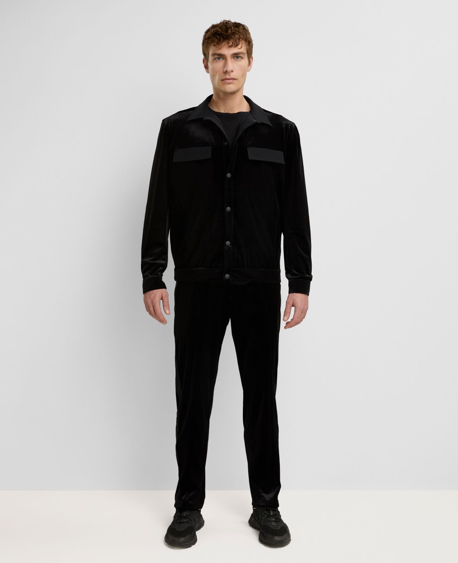 main product photo Chenille Overshirt Nero