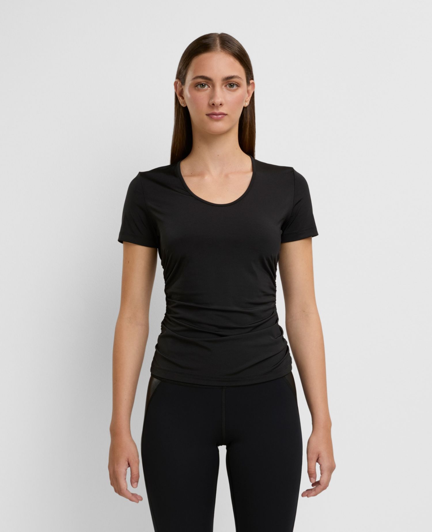 Draped T-Shirt Black
