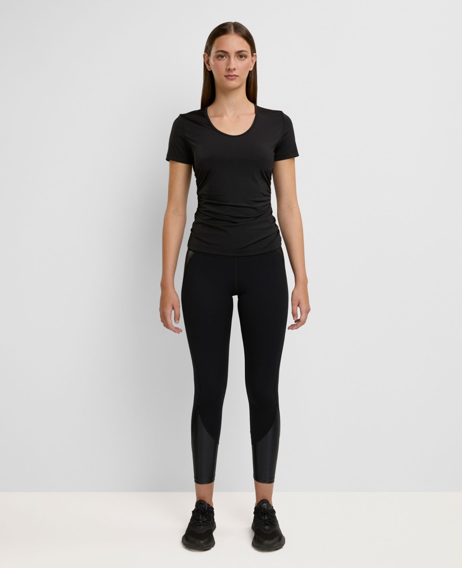 main product photo Draped T-Shirt Black
