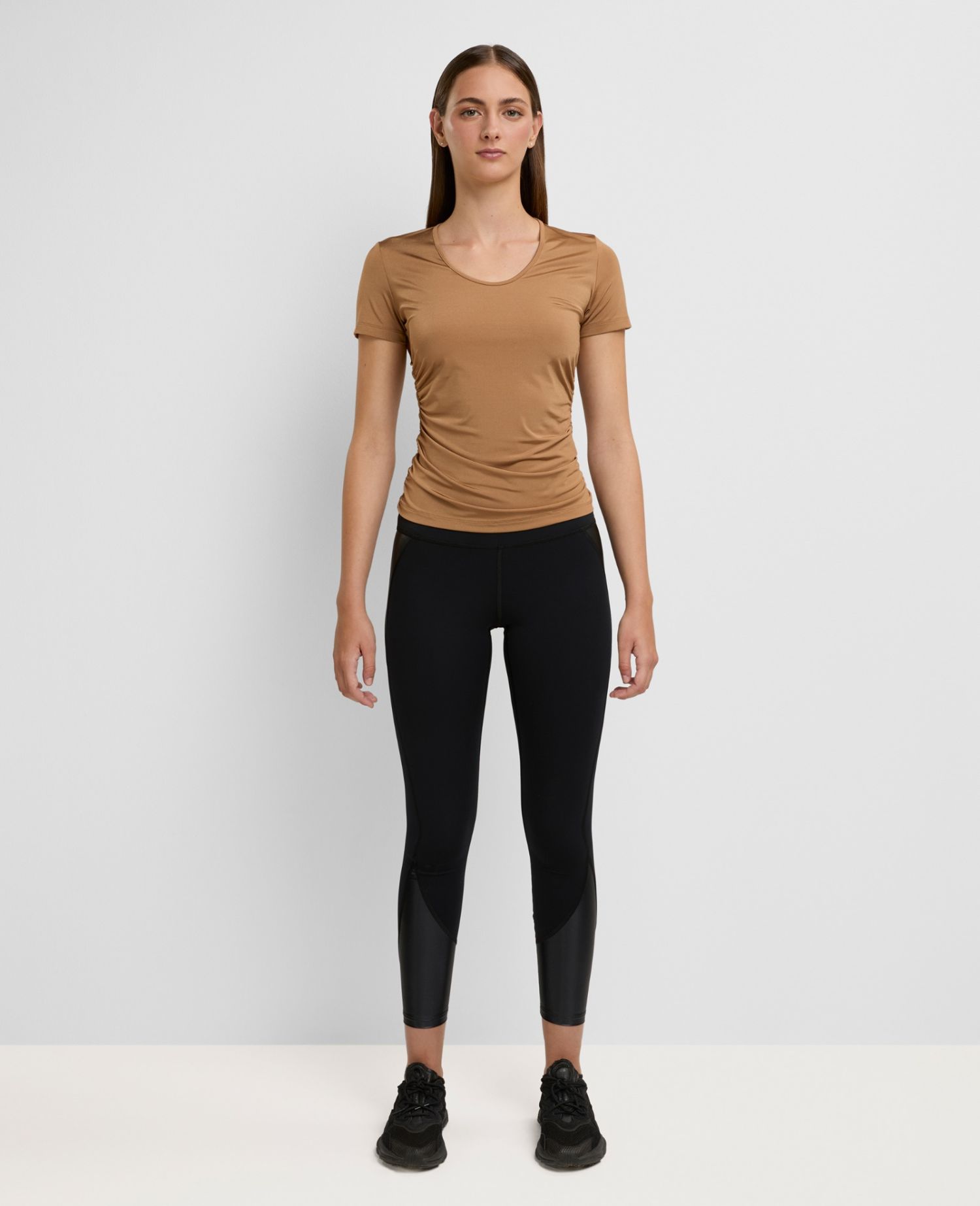 main product photo Draped T-Shirt Light Brown
