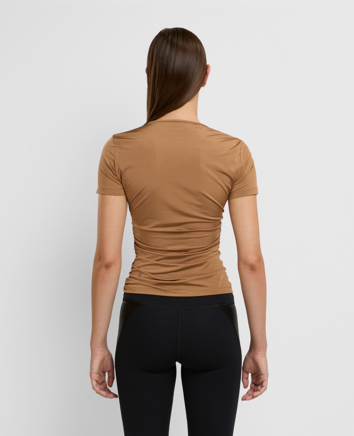 main product photo Draped T-Shirt Light Brown