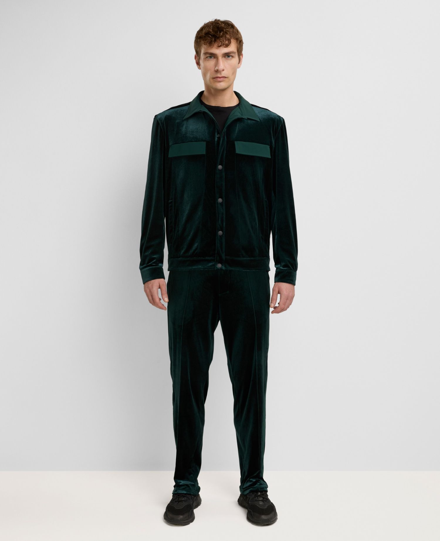 main product photo Chenille Overshirt Verde