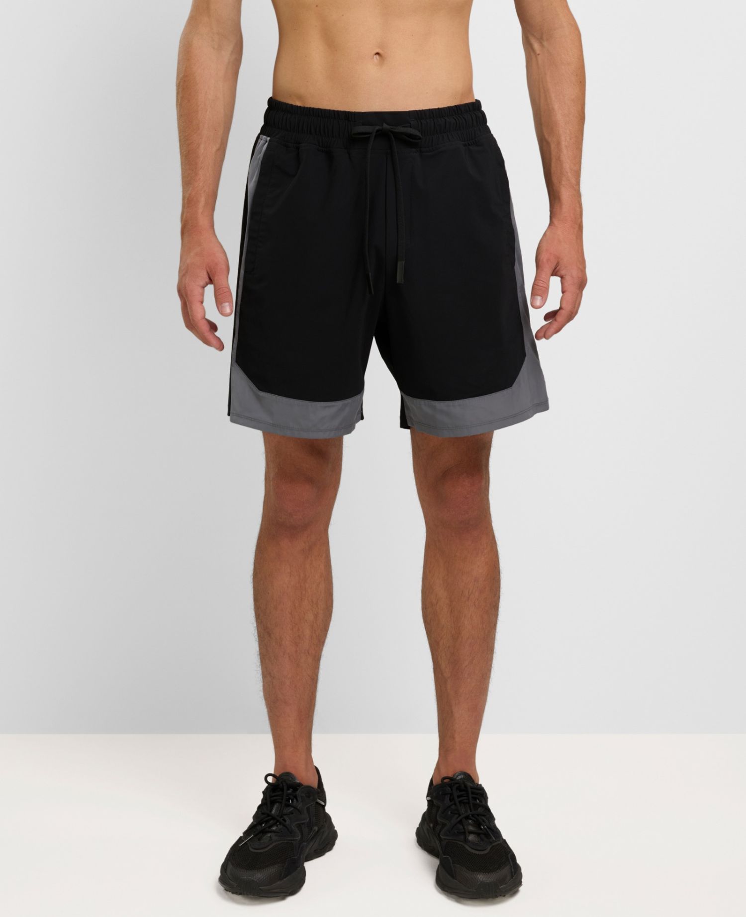 Bicolor Shorts Nero