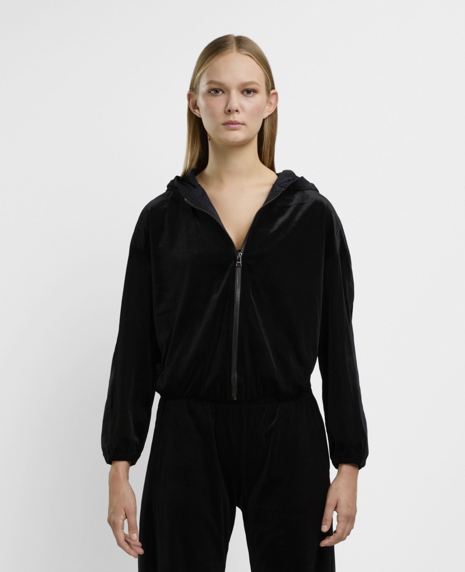 Chenille Hoodie Nero