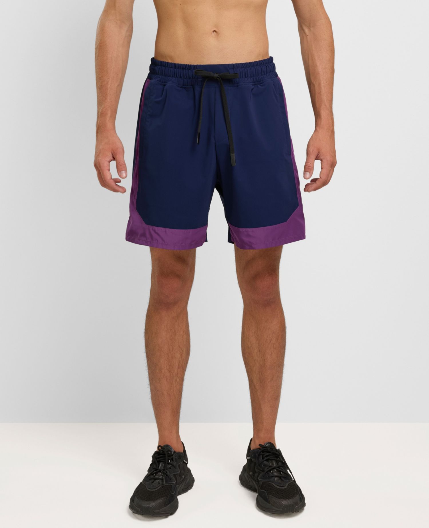 Bicolor Shorts Blu