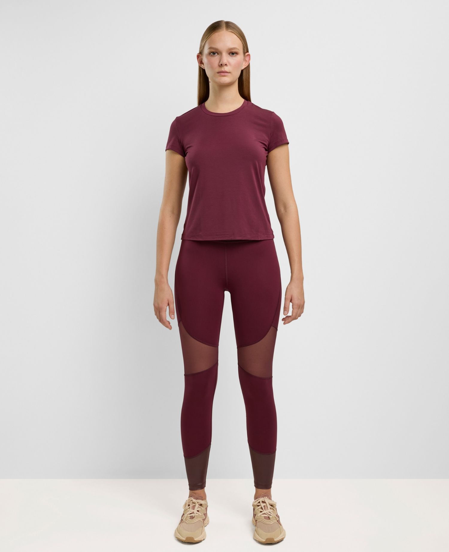 main product photo Basic Modal T-Shirt Bordeaux