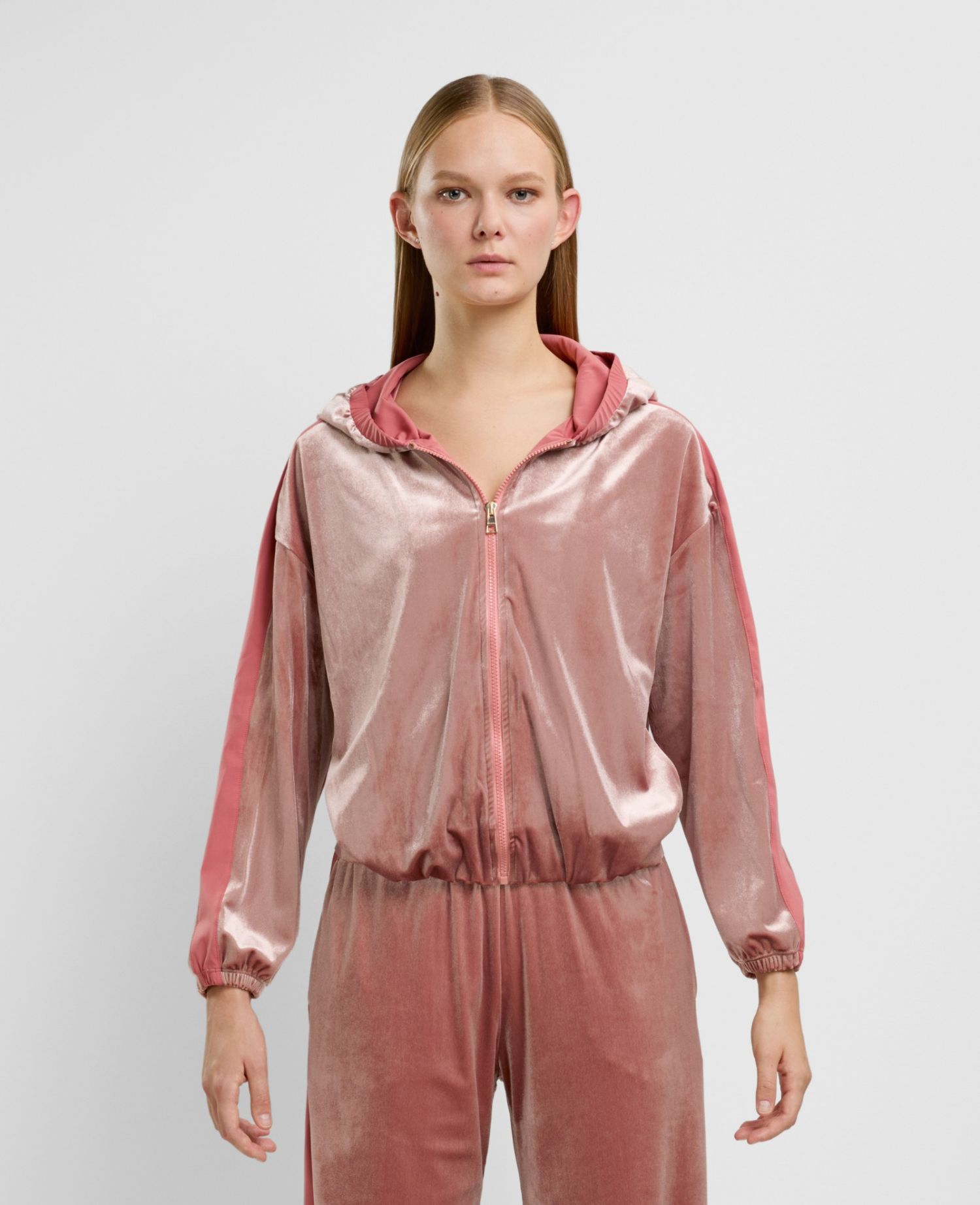 Chenille Hoodie Rosa