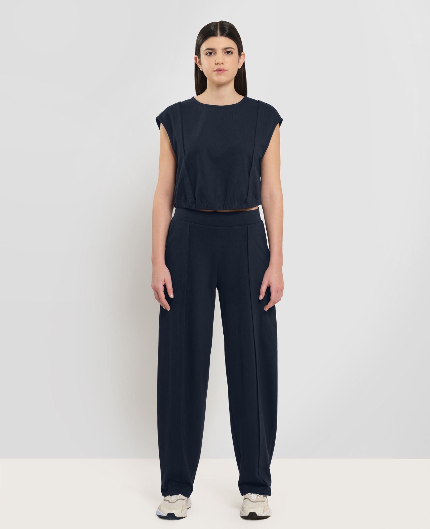 main product photo Baggy Casual Trousers Blue