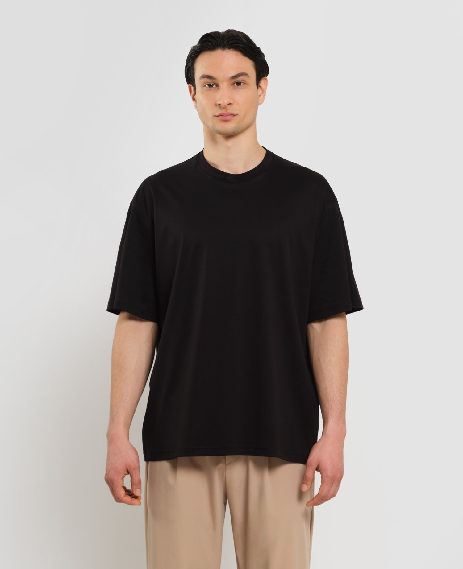 Relaxed-fit Interlock T-Shirt Nero