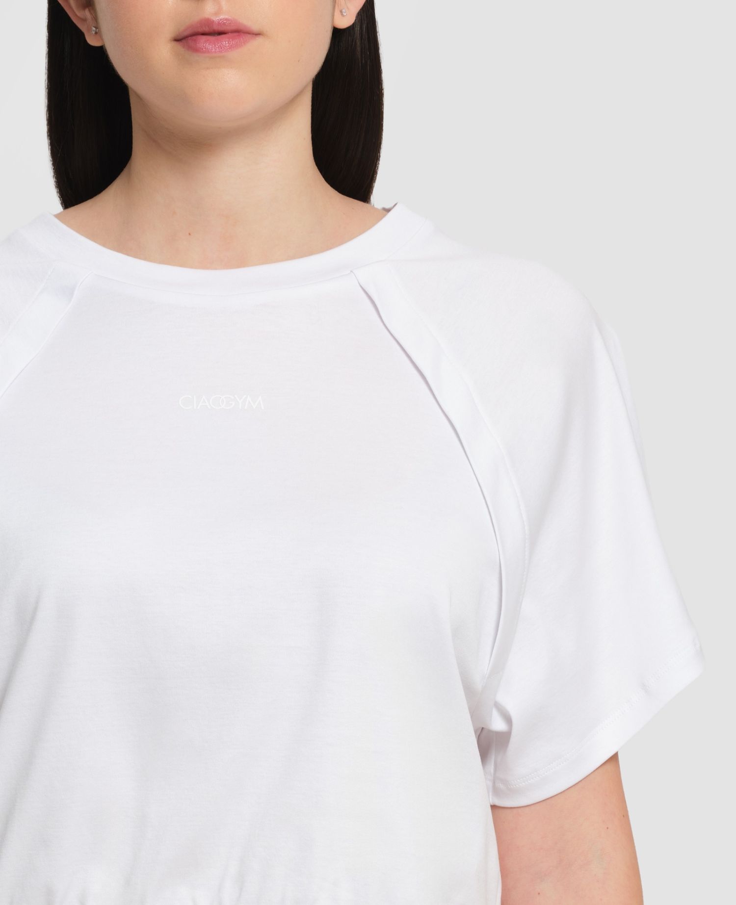 main product photo Cropped Interlock T-Shirt White