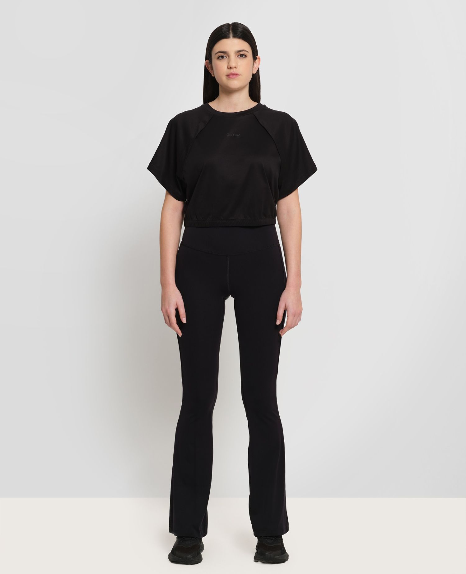 main product photo Cropped Interlock T-Shirt Black