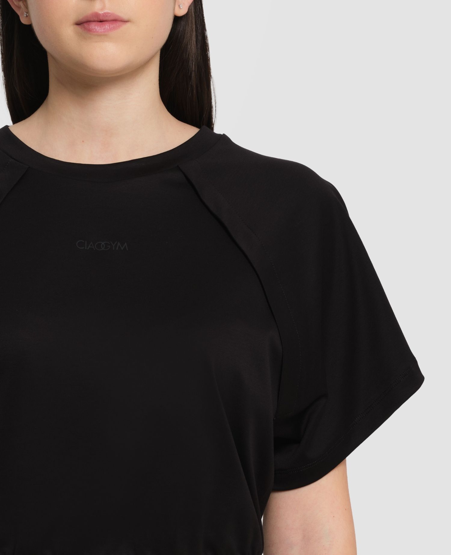 main product photo Cropped Interlock T-Shirt Black