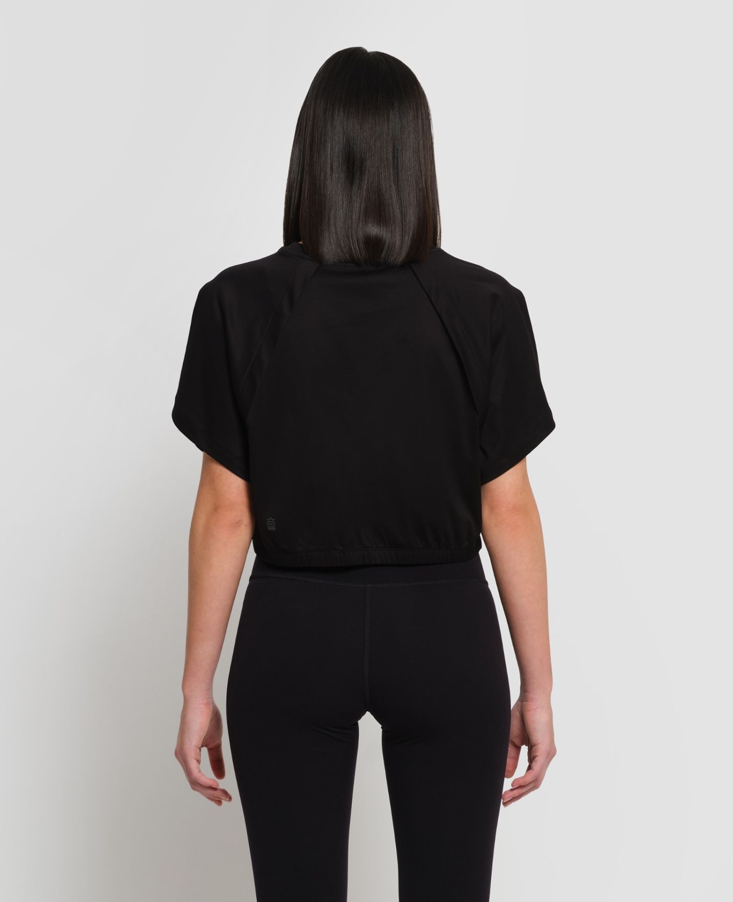 main product photo Cropped Interlock T-Shirt Black
