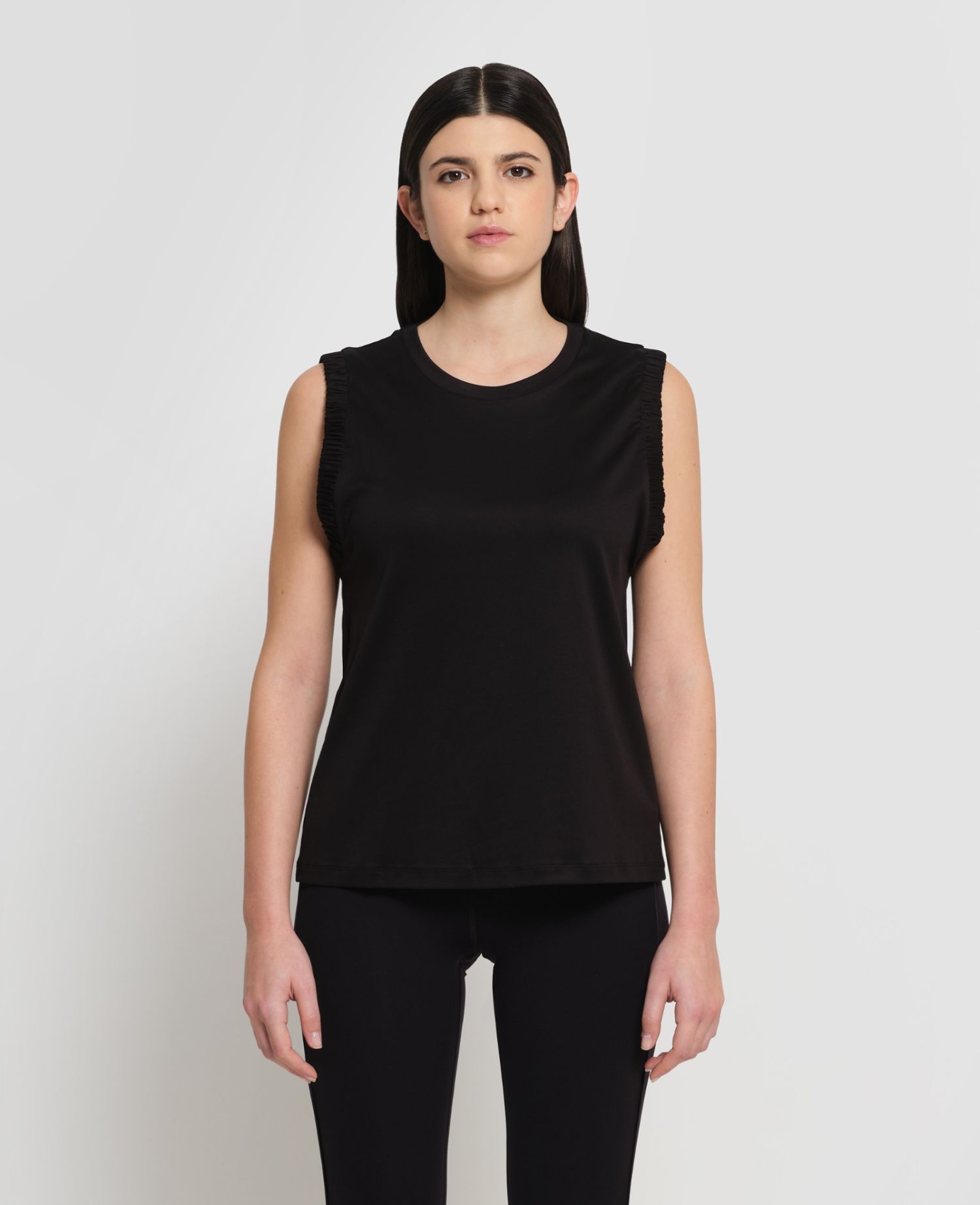 Interlock Tank Top Black