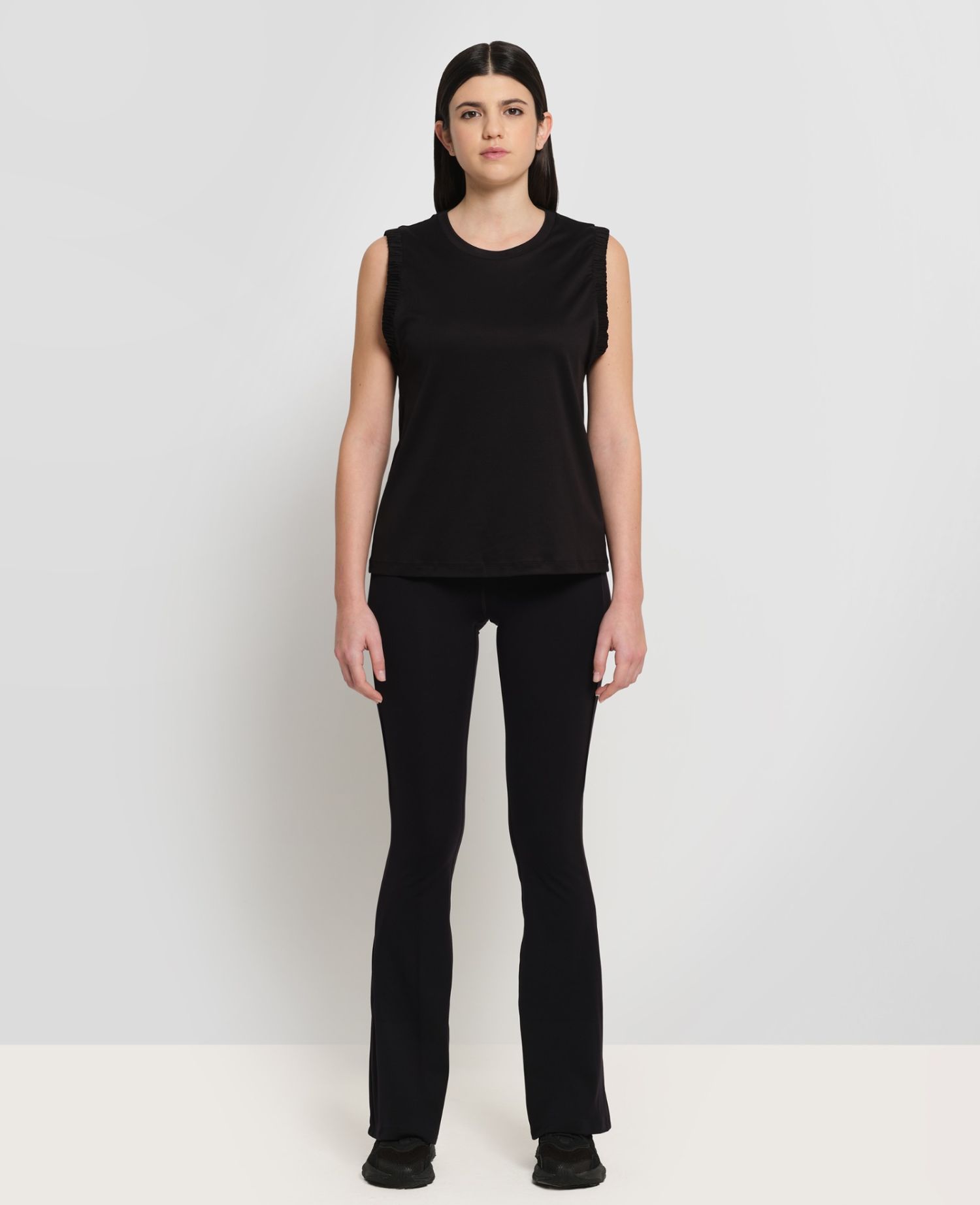 main product photo Interlock Tank Top Black