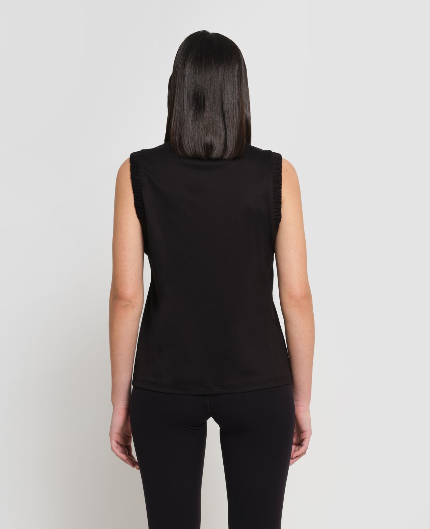 main product photo Interlock Tank Top Black