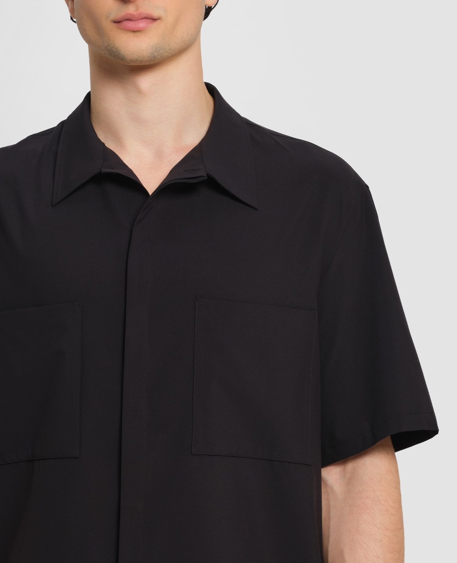 main product photo Lightweight Casual Shirt Black