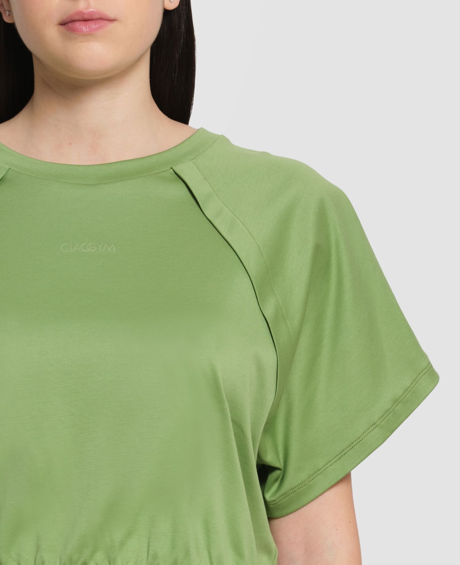 main product photo Cropped Interlock T-Shirt Green