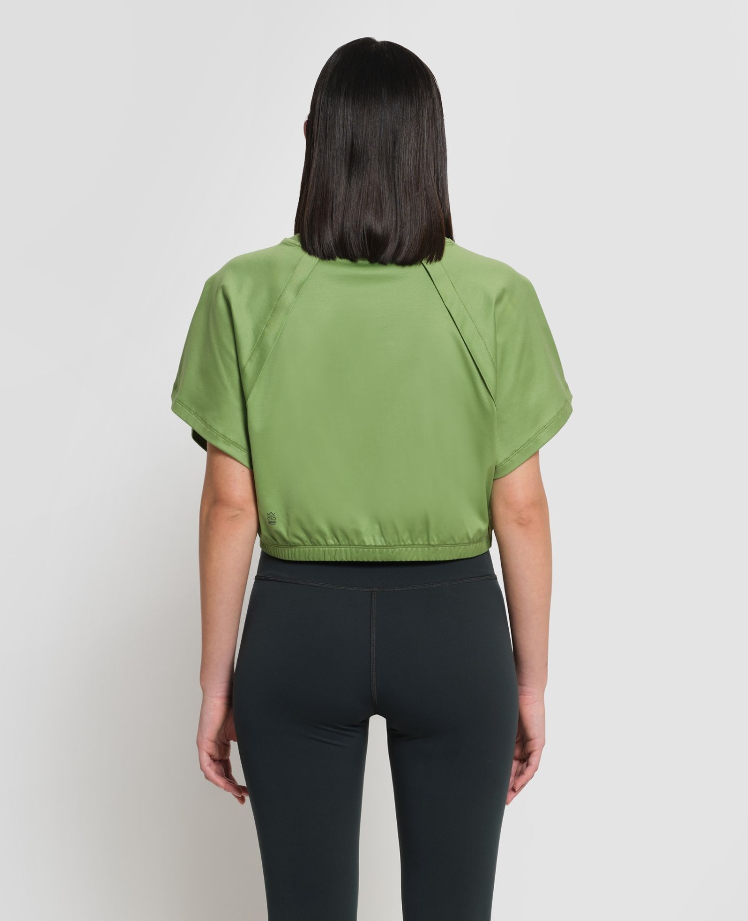 main product photo Cropped Interlock T-Shirt Green