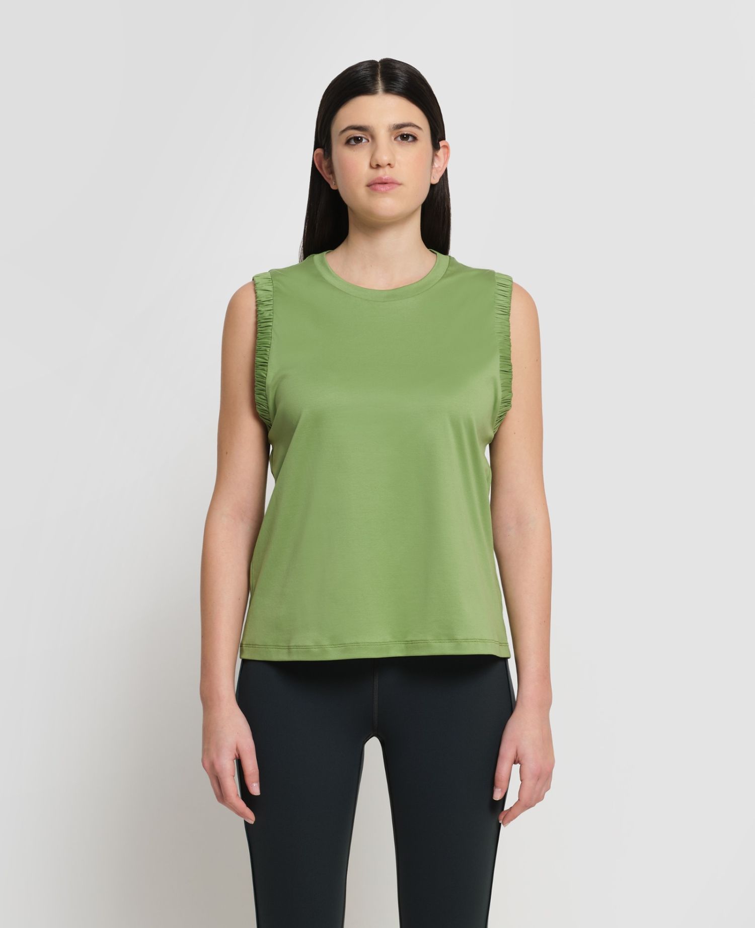 Interlock Tank Top Green