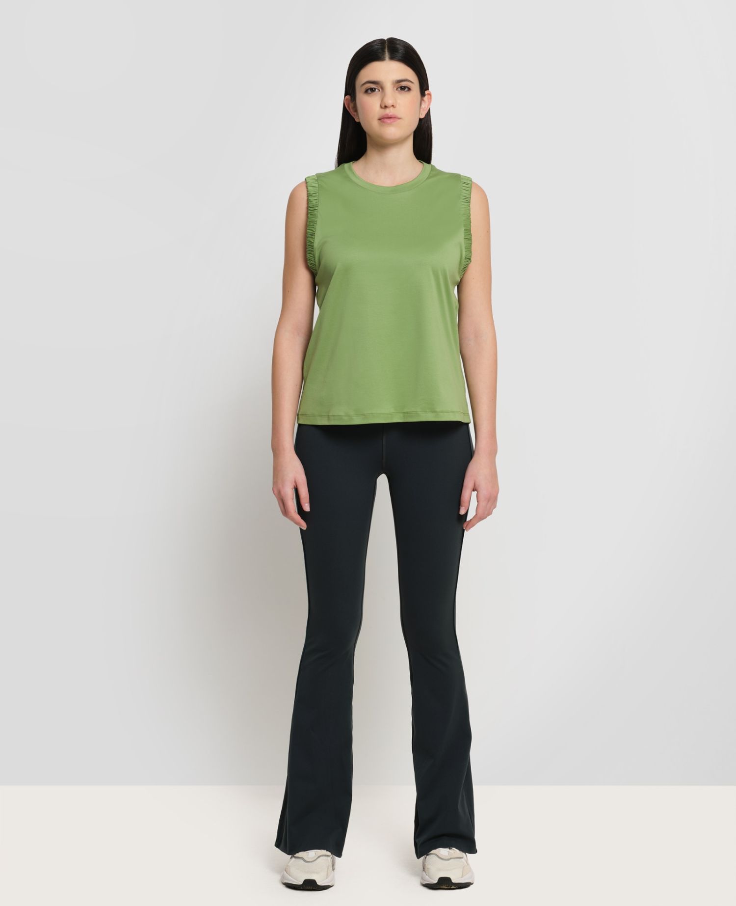 main product photo Interlock Tank Top Green