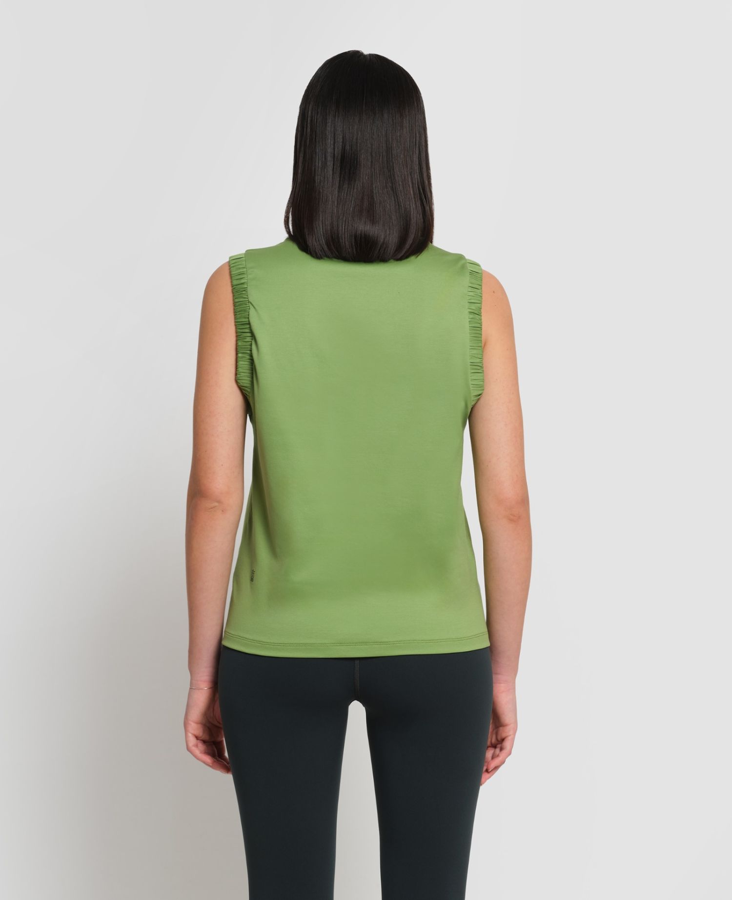 main product photo Interlock Tank Top Green
