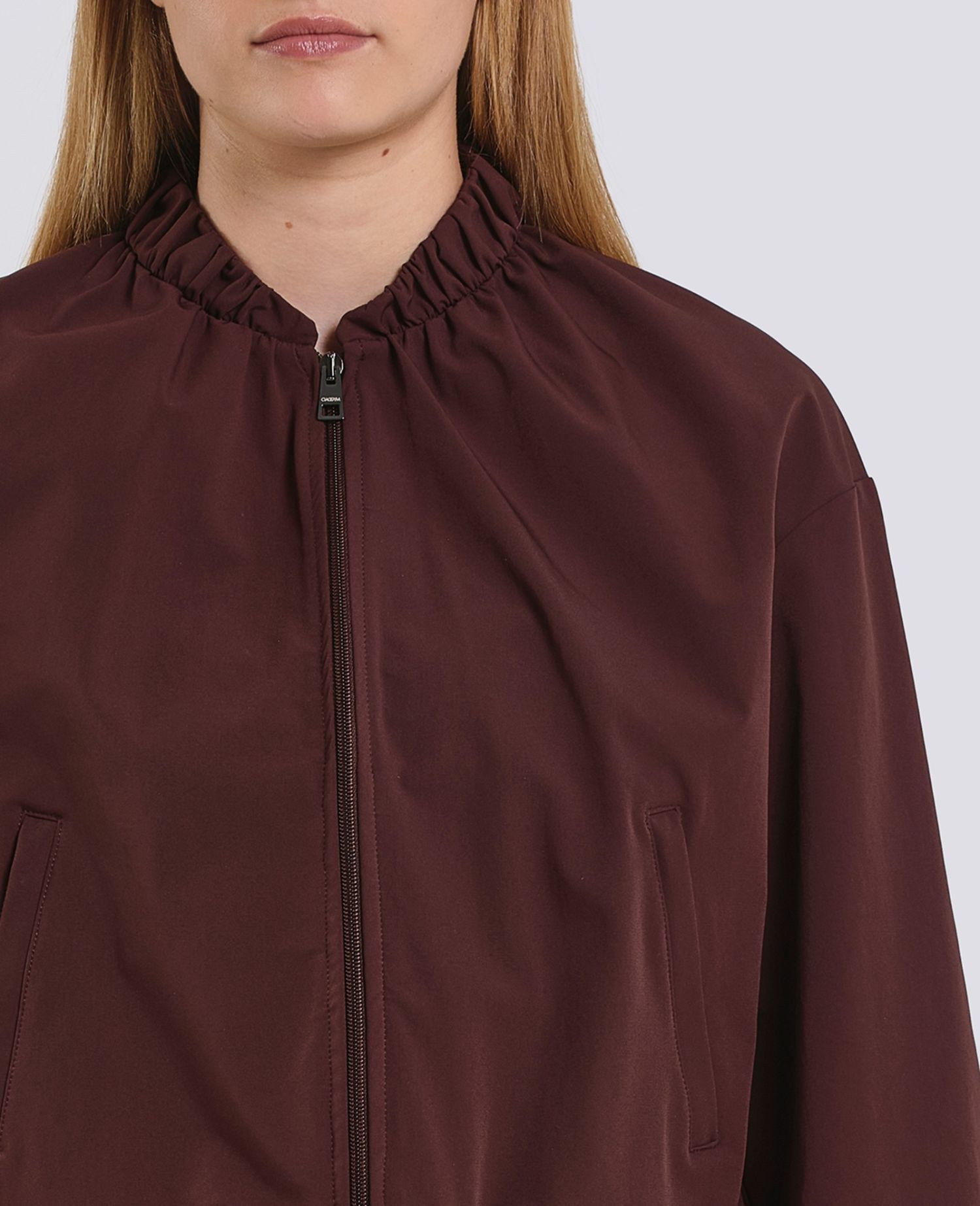 main product photo Full-zip Bomber Brown