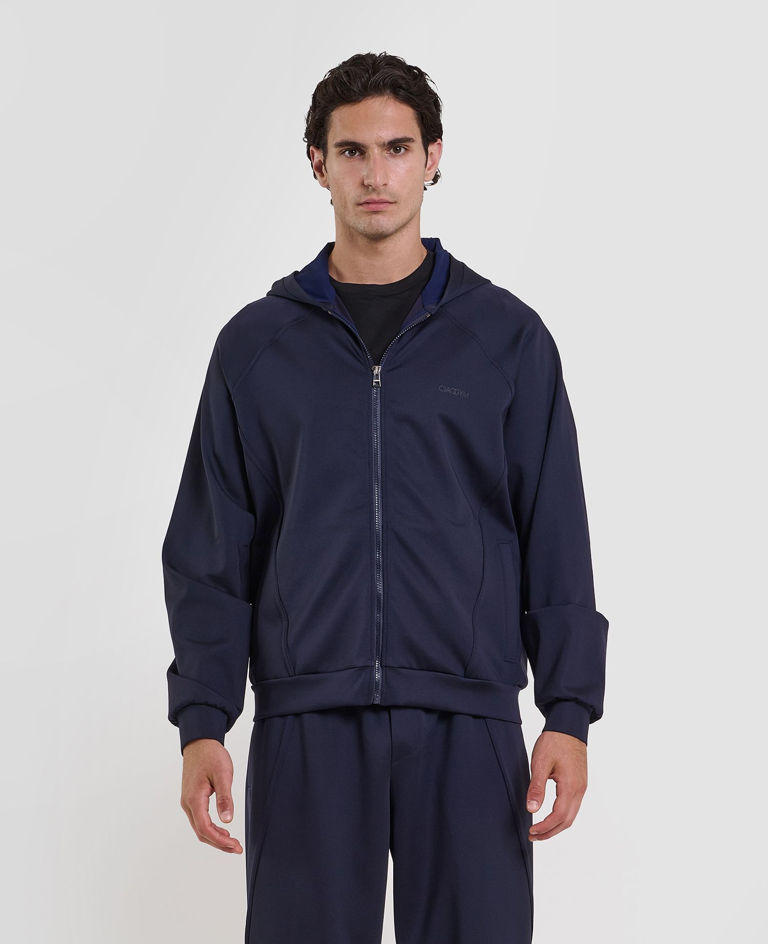 Studio Zip Hoodie Blue