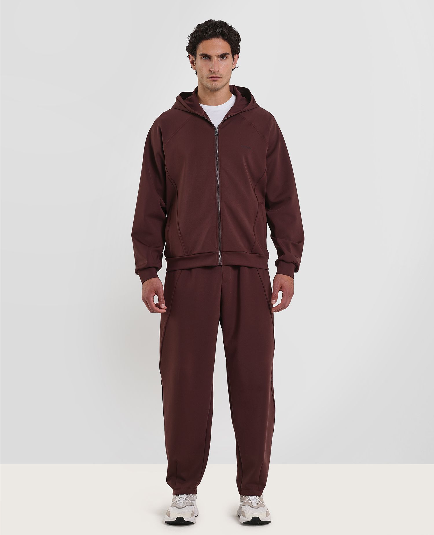 main product photo Studio Zip Hoodie Brown