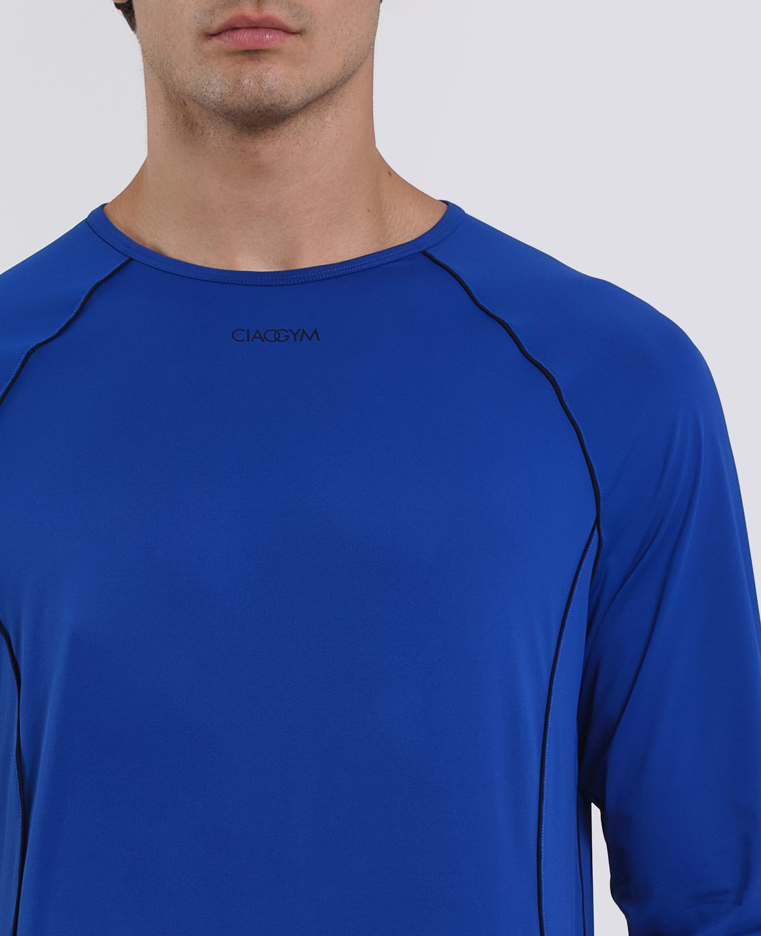 main product photo Outline Longsleeved T-shirt Blue