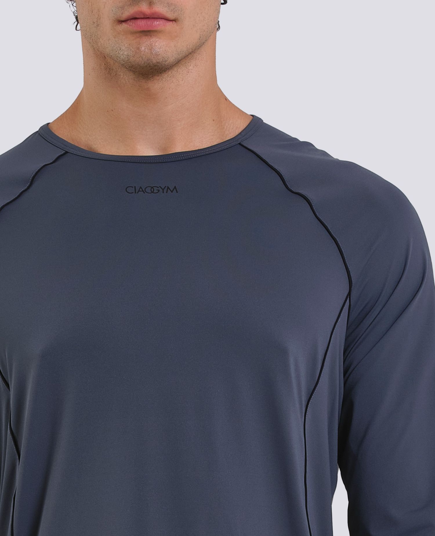 main product photo Outline Longsleeved T-shirt Grigio