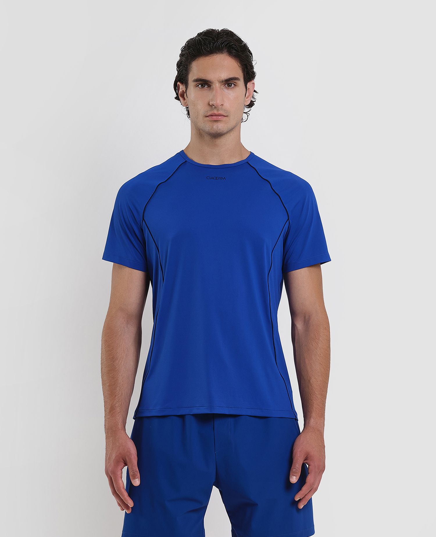 Outline Training T-shirt Blue