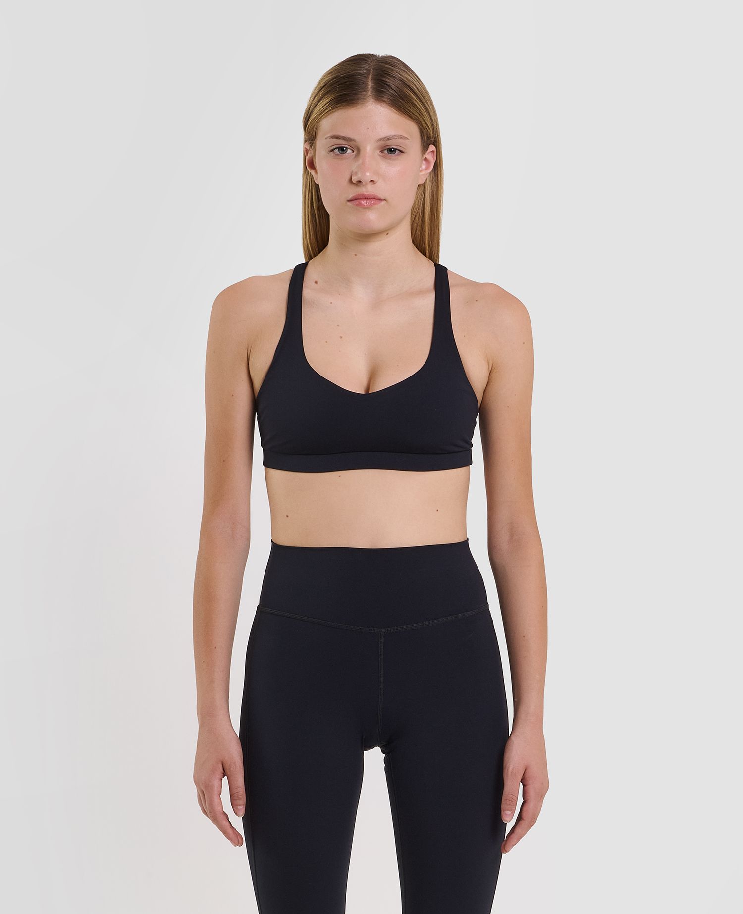 Signature Criss-Cross Bra Nero